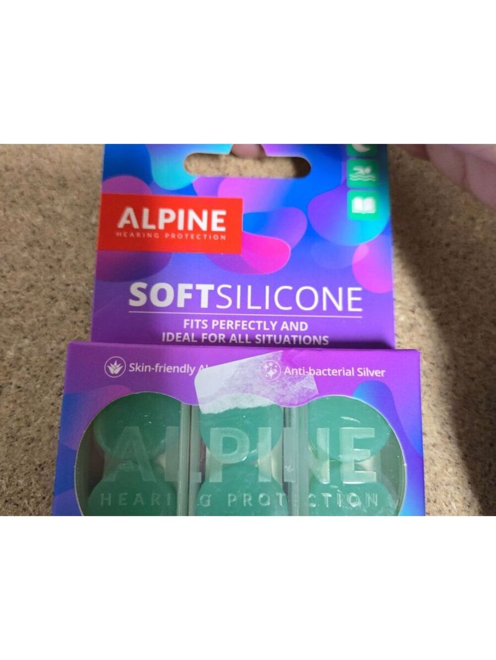 Alpine Soft Silicone ear plugs 6 pair